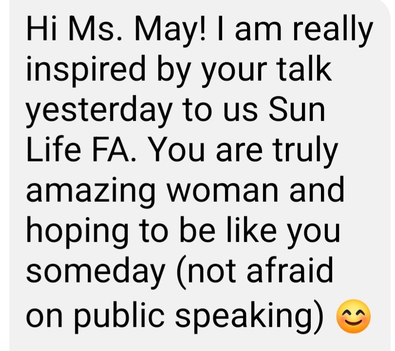 Attendee feedback from an MCV speaking event